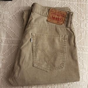 Men's Levi's Corduroy Slim Straight Pants 32 x 34